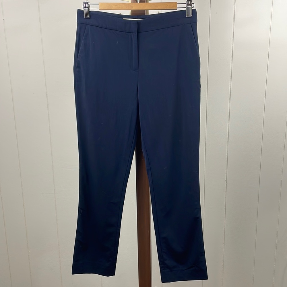 Diane Von Furstenberg Navy Wool Trousers
